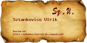 Sztankovics Ulrik névjegykártya