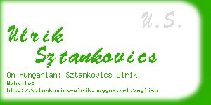 ulrik sztankovics business card